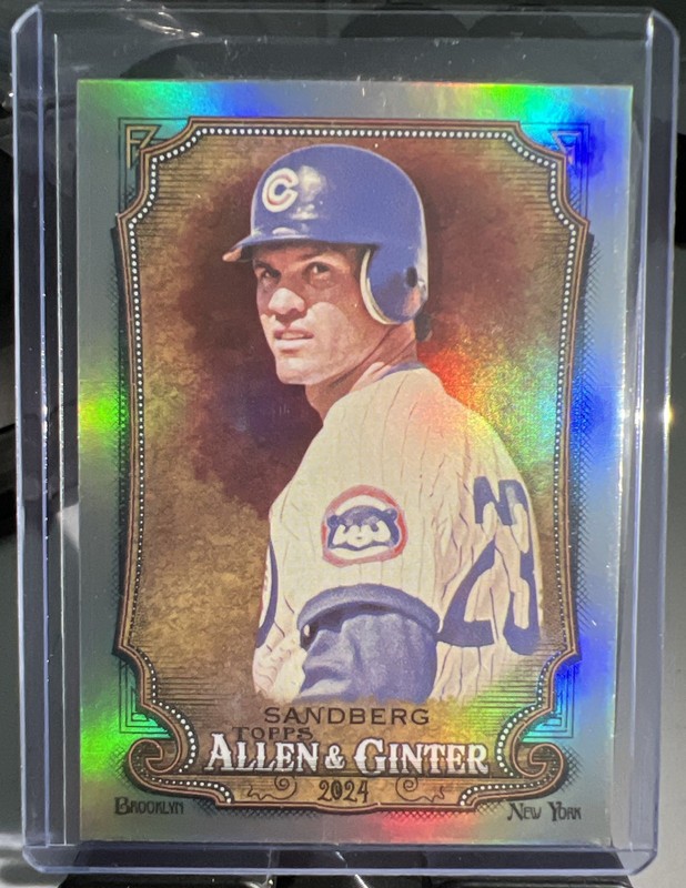 2024 TOPPS ALLEN & GINTER RYNE SANDBERG SILVER FOIL #135🔥🔥CUBS🔥🔥