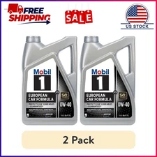 (2 pack) Mobil 1 FS European Car Formula Full Synthetic Motor Oil 0W-40, 5 Quart