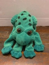 Vintage 1993 Plush Creations Frog Hand Puppet 5 Finger Glove Plush Toy