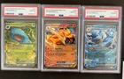 Pokemon S&V 151 - Starter Set - Venusaur, Charizard & Blastoise - PSA 10