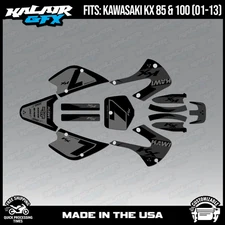 Kalair GFX Graphics Kit for  Kawasaki KX85 KX100 (2001-2013)  Legend - Smoke