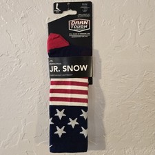 Darn Tough Merino Wool Jr Snow OTC Midweight Cushion Socks Captain USA Juniors M
