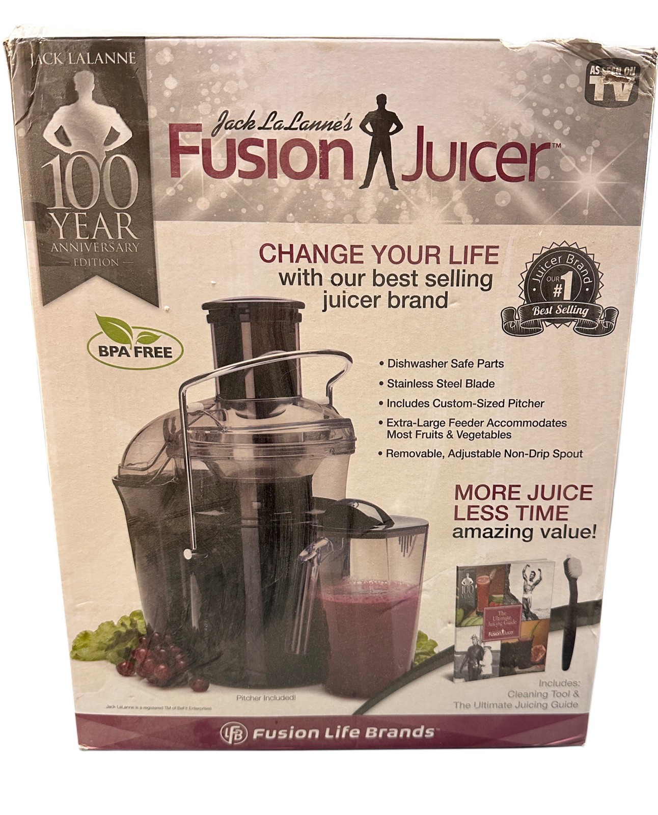 Jack LaLanne Fusion Juicer  SHL90 100th Anniversary Edition 