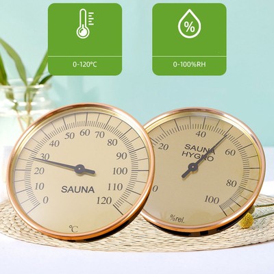 Für Sauna Umgebungsüberwachung Bimetall Thermometer und Hygrometer