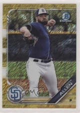 2019 Bowman Chrome Prospects Gold Shimmer Refractor 11/50 Logan Allen uk2