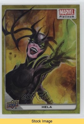 2023 Upper Deck Marvel Platinum Yellow Rainbow Hela #31 READ 0cq4