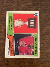 1983-84 O-Pee-Chee hockey OPC #206 Steve Larmer - Calder Trophy NRMT