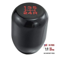 5 Speed Short Shift Knobs Aluminum Alloy Gear Stick Shifter Lever Handle Black