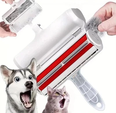 Chom Chom Roller Pet Hair Remover and Reusable Lint Roller- Cat/ Dog Hair Roller