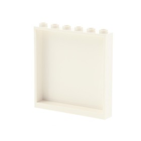 1x Lego Panels 1x6x5 White Sticker Mosaic Star Right Friends 41106 59349pb099R