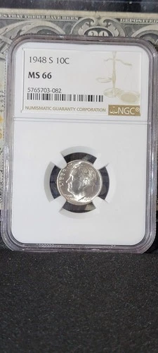 NGC MS65 1948-S 10C Roosevelt Silver Dime