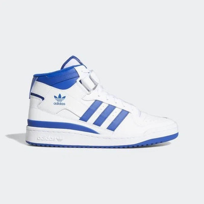 NEW - Men's 13 - ADIDAS ORIGINALS FORUM MID SNEAKERS Blue WHITE FY4976