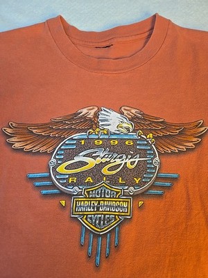 Vintage Harley Davidson Sturgis Rally 1996 Biker T-Shirt Sz L