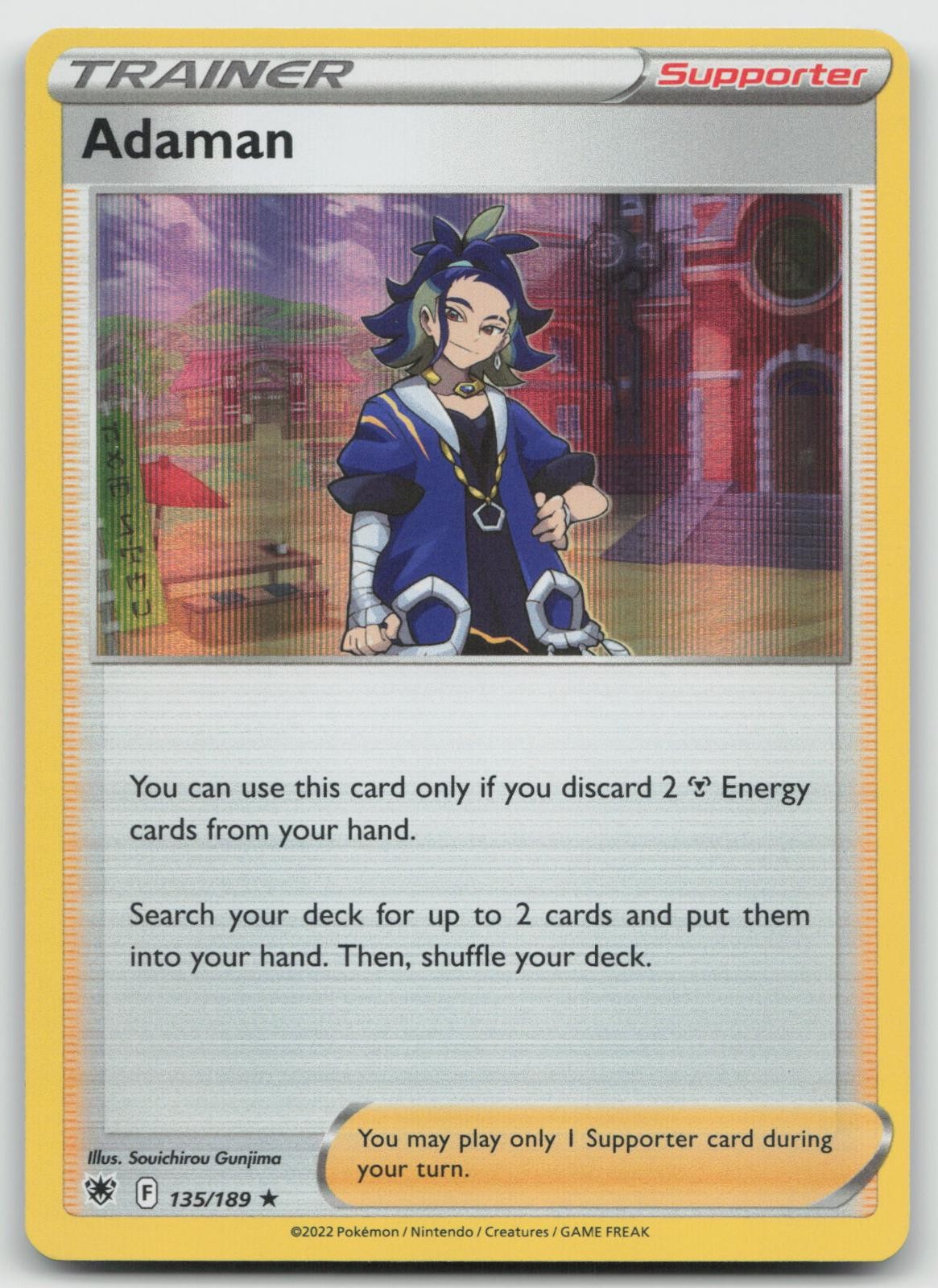Adaman 135/189 Astral Radiance Pokemon Holo Near Mint 🔥B2G1 Coupon🔥