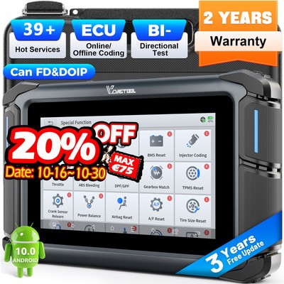 Automotive Full System Diagnostic Scanner Car Bidirectional Tool ECU Coding FCA