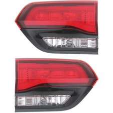 Halogen Tail Light Set For 2014-21 Jeep Grand Cherokee Srt Inner W Bulbs 2-pcs.