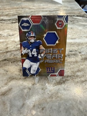 2025 Topps Chrome #FYF-CS Cam Skattebo First Year Fabric Gold Refractor #/50