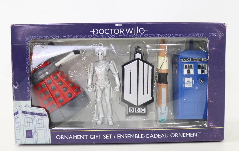 Kurt Adler (#DW3141) Doctor Who Adorno Impreso en 2D Caja de Regalo Juego de 5 Foto 4 de 4