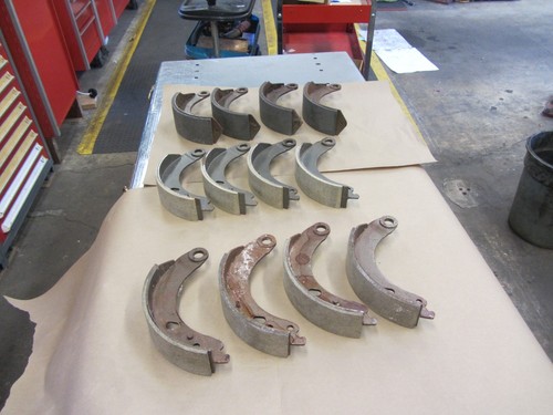 Vintage Mercedes Steel Brake Shoe Lot 2 Sizes, read notes.