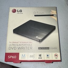 LG SP60 Ultra Slim Portable DVD Writer   USB 2.0, M-DISC, Mac  Windows Comp
