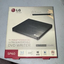 LG SP60 Ultra Slim Portable DVD Writer – USB 2.0, M-DISC, Mac & Windows Comp