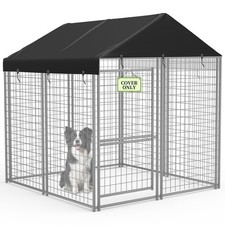 Outdoor Dog Kennel Roof Cover,Heavy Duty Dog Kennel Replacement Cover,Waterpr...
