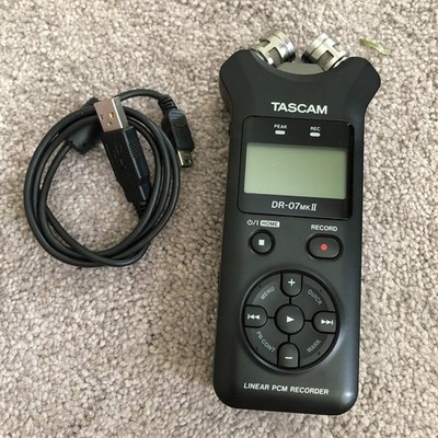 Tascam DR-07MKII portable digital recorder Tested Working