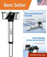 1-3/8 Inch Forstner Drill Bit - Rust-Proof & Versatile Performance