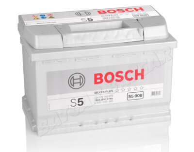 Autobatterie BOSCH 12V 77Ah 780 A/EN S5 008 77 Ah TOP ANGEBOT SOFORT & NEU