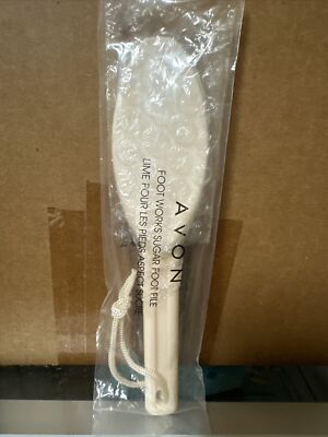 AVON RARE: CREAM PINK SUGAR FOOT FILE FOOTWORKS SEALED