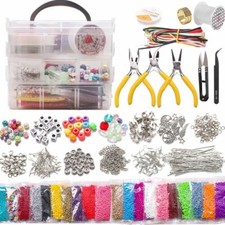 Jewelry Making Kit 10000Pcs Seed Bead 3MM Multiple Size Glass  String Charm NEW