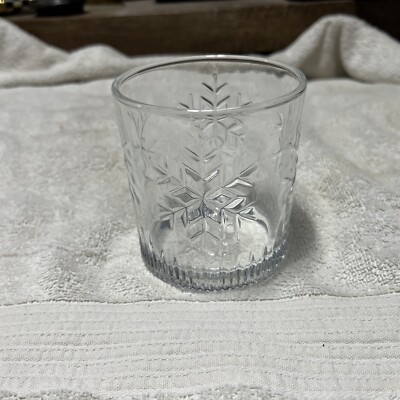 MAKERS MARK SIV Snow Flake Design 3'' Tall High Ball Whiskey Glass