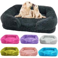 Winter Large Dog Beds Washable Plush Fluffy Cat Bed Mat Pet Cushion House Lot