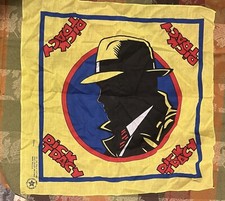 VTG 1990s Disney Fast Color Dick Tracy Movie Yellow Bandana USA