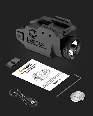 SOLOFISH Pistol Blue Laser Sight with Flashlight Rechargeable Picatinny