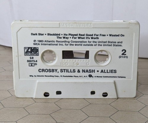 Crosby, Stills and Nash - Allies (1983 Atlantic Records 80075-4) Cassette & Case - Imagen 6 de 6