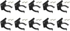 10x Kitchen Kick Board Plinth Clips & Bracket Fits 30-31mm Diameter + 20 Screws