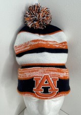 Auburn University AU Tigers Logo Winter Beanie Pom Pom Hat Cap Unisex