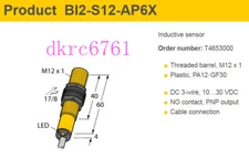 Turck BI2-S12-AP6X-H1141 Inductive Proximity Sensor Switch 200mA 10-30VDC