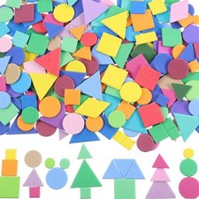 1000 Pieces Foam Shape Stickers Self Adhesive Foam Stickers Felt Stickers Shapes