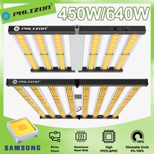 640W Foldable LED Grow Plant Light Full Spectrum 8Bars Indoor Medical Veg Flower