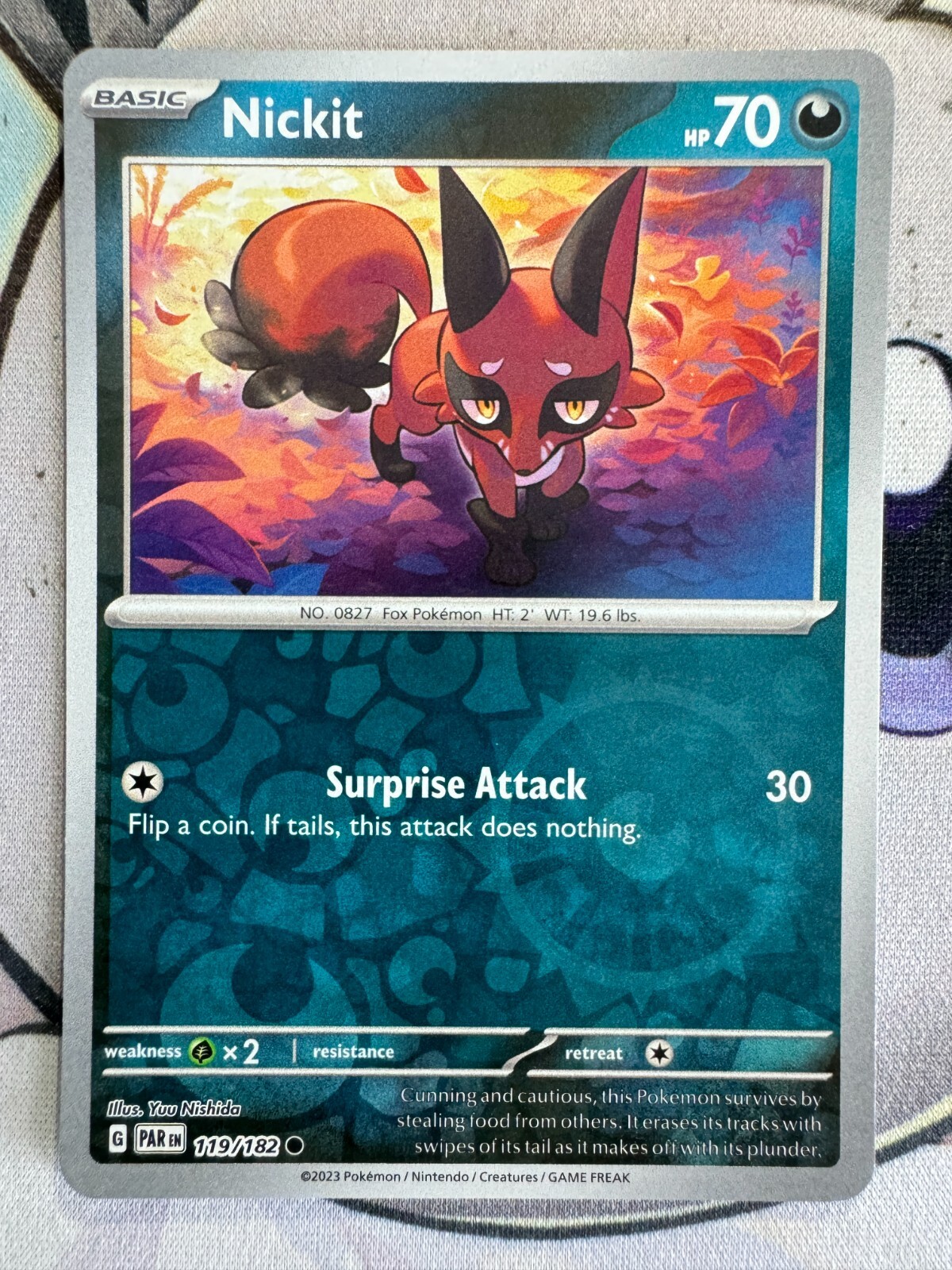 Nickit Reverse Holo English Pokemon TCG BKL335