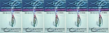 KOKANEE TROUT FISHING TACKLE 5 SILVER IREDESCENT HURRICANE HOOCHIE FISHING LURES