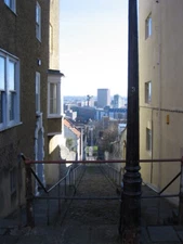 Photo 6x4 Spring hill. Bristol This steep little street mercifully traff c2008