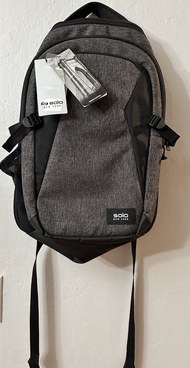 Solo New York Nomad Unbound Travel Backpack, Model Nor701-10 Black Gray  NWT