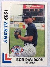 1989 Albany-Colonie Yankees-Eastern League-BEST Baseball Card-Bob Davidson