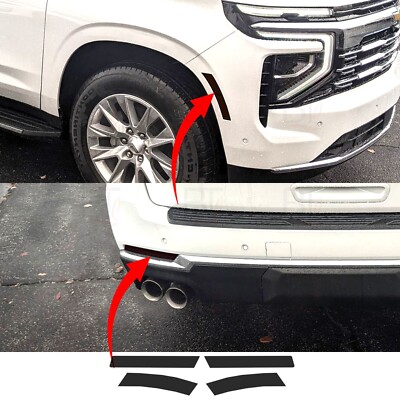 Front Rear Reflector Blackout Kit Fits 2025 Chevy Suburban Smoke - Foto 12