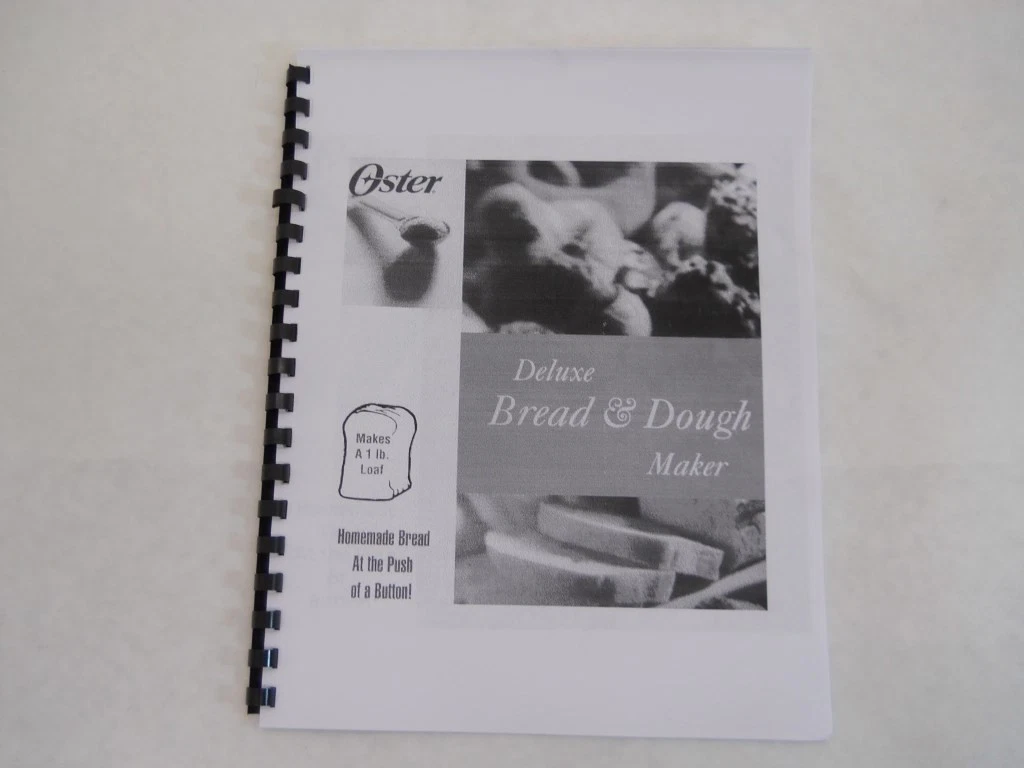 Oster Bread Machine Maker Manual 5826 5834 5836 5838 5839 5840 5843 5844
Opens in a new window or ta