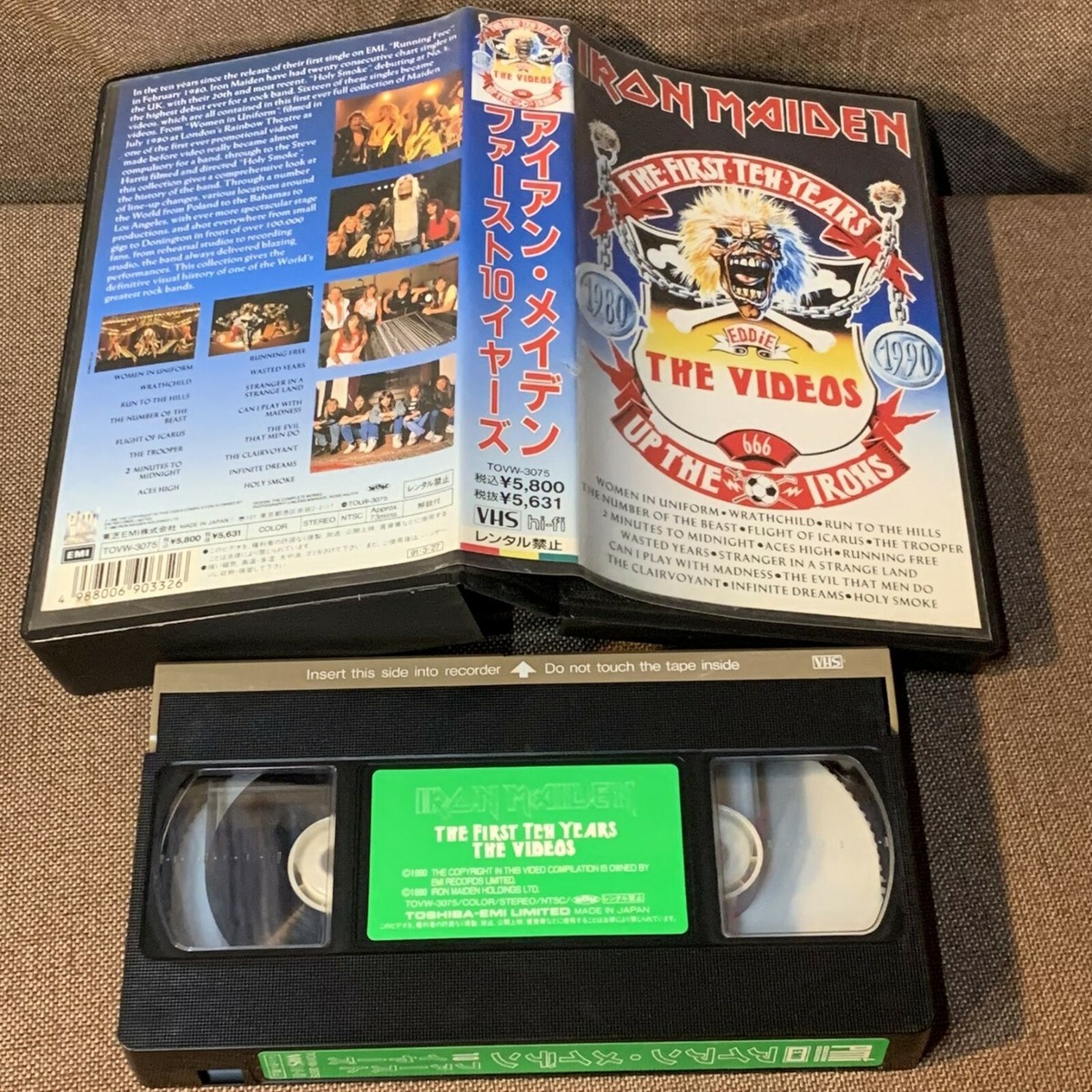 その他 VHS Iron Maden First Ten Years Videos TOVW3075 EMI /00300 IRON MAIDEN The First 10 Years JAPAN VHS VIDEO TOVW-3075 w