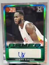 2021 Leaf Pro Set Power Base Green Spectrum Foil /50 Usman Garuba Rookie Auto RC